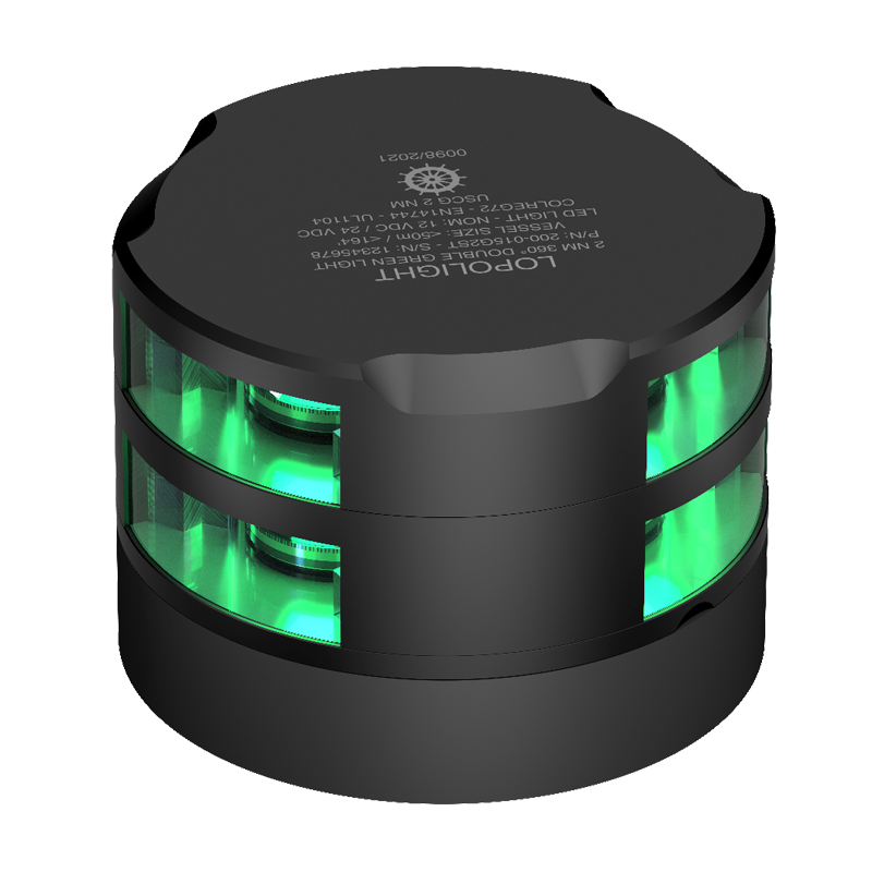 2nm 360° Green, Double, black anodized 2nm 360° Green, Double, black anodized